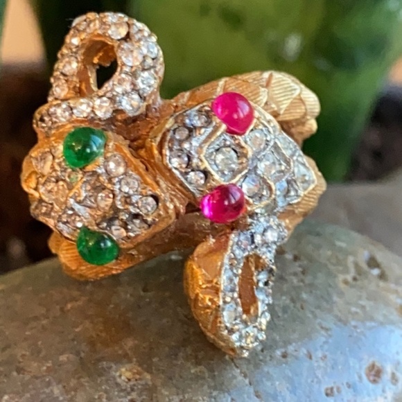 Kenneth Jay Lane Jewelry - Kenneth Jay Lane Very Rare Vintage Ring Serpent Ring SZ 6